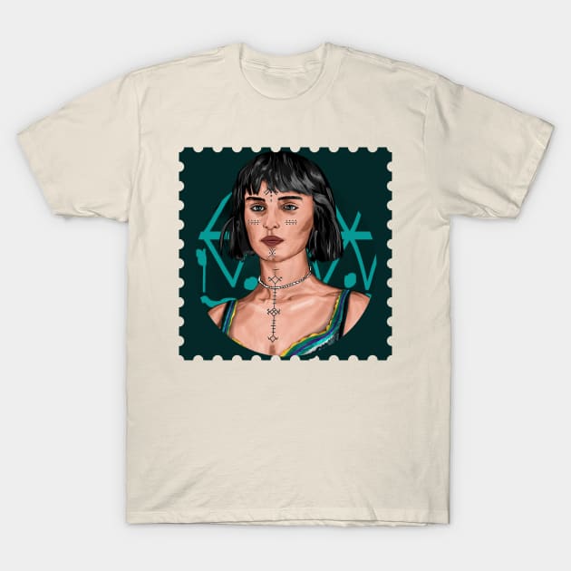 Berber Woman with tatto T-Shirt by Stamp